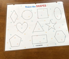 Load image into Gallery viewer, Laminated Busy Book Activity Pages, Toddler Learning Binder (3 PAGES - PACK 6)