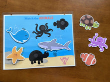 Load image into Gallery viewer, Laminated Busy Book Activity Pages, Toddler Learning Binder (4 PAGES - PACK 4)