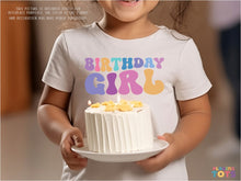 Load image into Gallery viewer, "Birthday Girl" Graphic T-Shirt for Toddler Girls