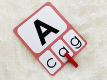 Load image into Gallery viewer, Alphabet Match and Clip Cards