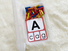Load image into Gallery viewer, Alphabet Match and Clip Cards