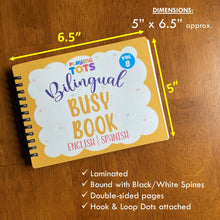 Load image into Gallery viewer, Toddler Mini Busy Book VOL8, Learning Binder, Bilingual Spanish