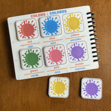 Load image into Gallery viewer, Toddler Mini Busy Book VOL8, Learning Binder, Bilingual Spanish