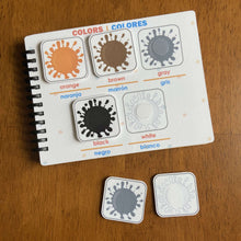 Load image into Gallery viewer, Toddler Mini Busy Book VOL8, Learning Binder, Bilingual Spanish