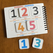Load image into Gallery viewer, Toddler Mini Busy Book VOL8, Learning Binder, Bilingual Spanish