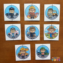 Load image into Gallery viewer, Puzzle Activity Cards, Community Helpers, Busy Bags, Toddlers and Preschoolers, Montessori