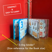 Load image into Gallery viewer, Toddler Mini Busy Book VOL6, Learning Binder, Quiet Book, Counting Practice