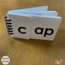Load image into Gallery viewer, Words Flip Book, CVC Rhyming words, Word Families