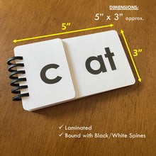 Load image into Gallery viewer, Words Flip Book, CVC Rhyming words, Word Families