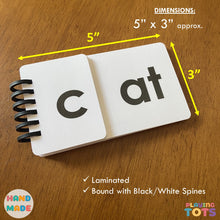Load image into Gallery viewer, Words Flip Book, CVC Rhyming words, Word Families