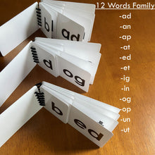 Load image into Gallery viewer, Words Flip Book, CVC Rhyming words, Word Families