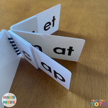 Load image into Gallery viewer, Words Flip Book, CVC Rhyming words, Word Families