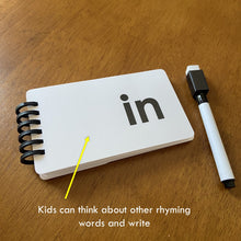 Load image into Gallery viewer, Words Flip Book, CVC Rhyming words, Word Families