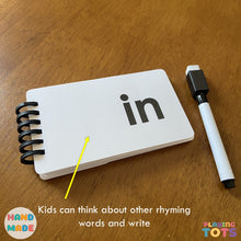 Load image into Gallery viewer, Words Flip Book, CVC Rhyming words, Word Families