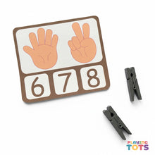 Load image into Gallery viewer, Fingers Counting and Clip Cards