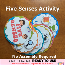 Load image into Gallery viewer, Five Senses Sorting Activity, Learn 5 Senses, Toddlers Learning, Preschool Activities