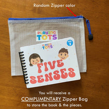 Load image into Gallery viewer, Toddler Mini Busy Book VOL3, Learning Binder, Quiet Book, Five Senses