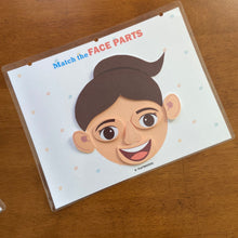 Load image into Gallery viewer, Face Parts Matching Activity, Boys and Girls, Toddler Busy Book