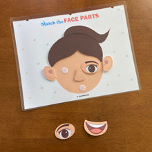 Load image into Gallery viewer, Face Parts Matching Activity, Boys and Girls, Toddler Busy Book