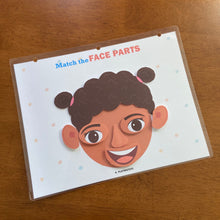 Load image into Gallery viewer, Face Parts Matching Activity, Boys and Girls, Toddler Busy Book
