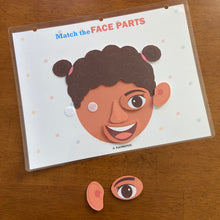 Load image into Gallery viewer, Face Parts Matching Activity, Boys and Girls, Toddler Busy Book