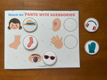 Load image into Gallery viewer, Laminated Busy Book Activity Pages, Toddler Learning Binder (6 PAGES - PACK 3)