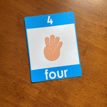 Load image into Gallery viewer, Numbers 1 to 10 Flashcards, Toddler Learning Cards, Montessori