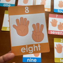 Load image into Gallery viewer, Numbers 1 to 10 Flashcards, Toddler Learning Cards, Montessori
