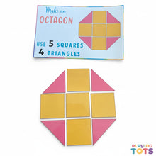 Load image into Gallery viewer, Shapes Formation Activity, Busy Bags, Toddlers and Preschoolers, Montessori