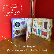 Load image into Gallery viewer, Toddler Mini Busy Book VOL7, Learning Binder, Quiet Book, Shapes Sorting