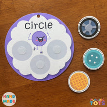 Load image into Gallery viewer, Shapes Sorting Activity, Learn Shapes, Toddlers Learning, Preschool Activities