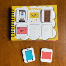 Load image into Gallery viewer, Toddler Mini Busy Book VOL7, Learning Binder, Quiet Book, Shapes Sorting