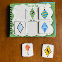Load image into Gallery viewer, Toddler Mini Busy Book VOL7, Learning Binder, Quiet Book, Shapes Sorting