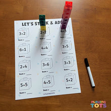 Load image into Gallery viewer, Snap cubes Learning Mats