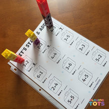 Load image into Gallery viewer, Snap cubes Learning Mats