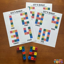 Load image into Gallery viewer, Snap cubes Learning Mats