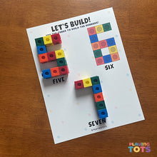 Load image into Gallery viewer, Snap cubes Learning Mats