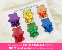 Load image into Gallery viewer, Bear Counters Learning Mats