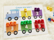 Load image into Gallery viewer, Bear Counters Learning Mats