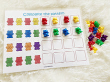 Load image into Gallery viewer, Bear Counters Learning Mats