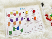 Load image into Gallery viewer, Bear Counters Learning Mats