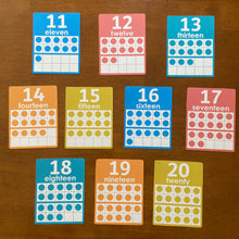 Load image into Gallery viewer, Ten Frame Cards, Numbers 1 - 20