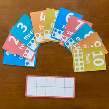 Load image into Gallery viewer, Ten Frame Cards, Numbers 1 - 20