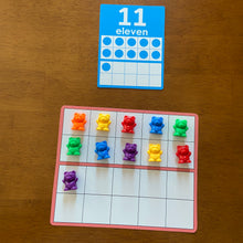 Load image into Gallery viewer, Ten Frame Cards, Numbers 1 - 20