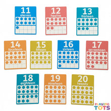 Load image into Gallery viewer, Ten Frame Cards, Numbers 1 - 20