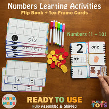 Load image into Gallery viewer, Numbers Flip Book and Ten Frames Counting Activity