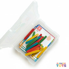 Load image into Gallery viewer, Popsicle Sticks Numbers Activity, Busy Bags, Toddlers and Preschoolers, Montessori