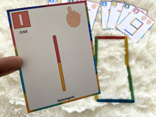 Load image into Gallery viewer, Popsicle Sticks Numbers Activity, Busy Bags, Toddlers and Preschoolers, Montessori