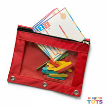 Load image into Gallery viewer, Popsicle Sticks Numbers Activity, Busy Bags, Toddlers and Preschoolers, Montessori