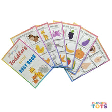 Load image into Gallery viewer, Toddler Mini Busy Book, Travel Size Activity Book, Pictures Matching